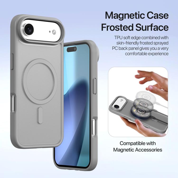 For iPhone Air DUX DUCIS Lawa Series 2 in 1 Wallet Zipper Detachable MagSafe Phone Case with Lanyard(Grey) by DUX DUCIS
