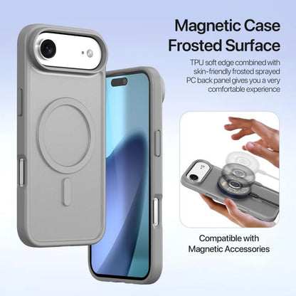 For iPhone Air DUX DUCIS Lawa Series 2 in 1 Wallet Zipper Detachable MagSafe Phone Case with Lanyard(Grey) by DUX DUCIS