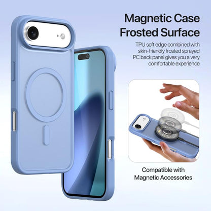 For iPhone Air DUX DUCIS Lawa Series 2 in 1 Wallet Zipper Detachable MagSafe Phone Case with Lanyard(Light Blue) by DUX DUCIS