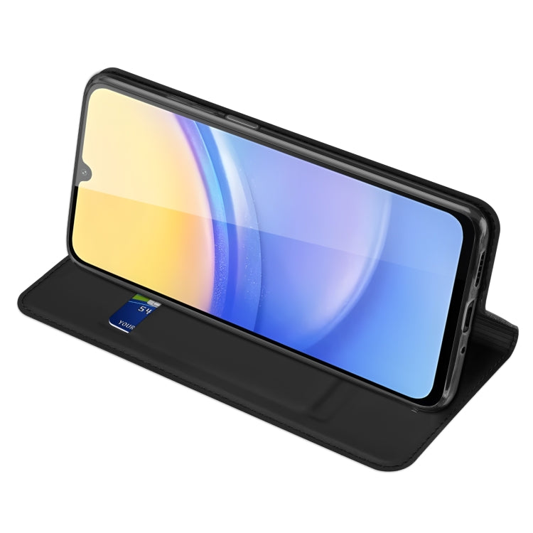 For Samsung Galaxy A16 5G DUX DUCIS Skin Pro Series Flip Leather Phone Case(Black) by DUX DUCIS