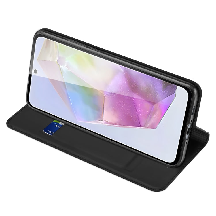 For Samsung Galaxy A36 5G / A56 5G DUX DUCIS Skin Pro Series Flip Leather Phone Case(Black) by DUX DUCIS