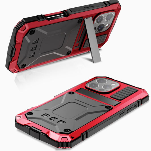 For iPhone 16 Pro Max R-JUST Life Waterproof Dustproof Shockproof Phone Case(Red) by R-JUST
