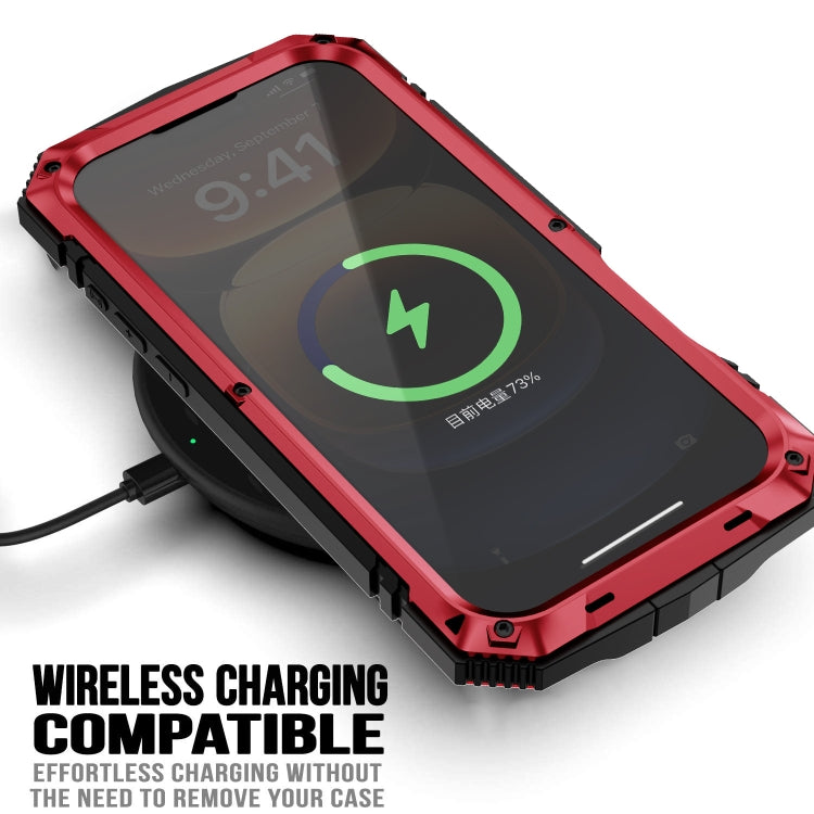 For iPhone 16 Pro Max R-JUST Life Waterproof Dustproof Shockproof Phone Case(Red) by R-JUST