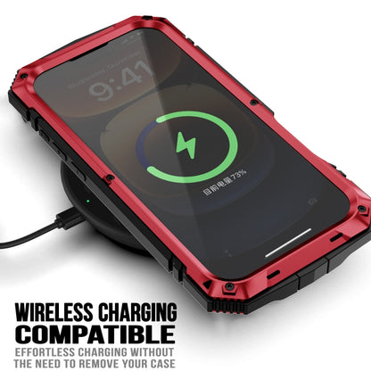 For iPhone 16 Pro Max R-JUST Life Waterproof Dustproof Shockproof Phone Case(Red) by R-JUST