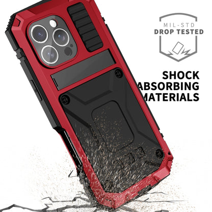 For iPhone 16 Pro Max R-JUST Life Waterproof Dustproof Shockproof Phone Case(Red) by R-JUST