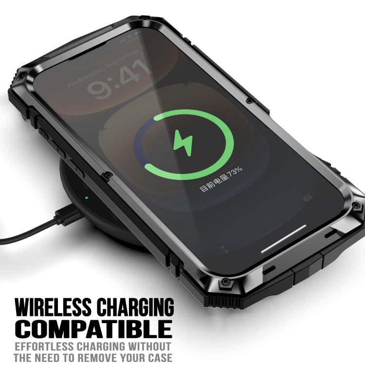 For iPhone 16 Pro R-JUST Life Waterproof Dustproof Shockproof Phone Case(Black) by R-JUST