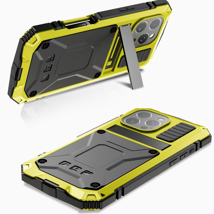 For iPhone 16 Pro R-JUST Life Waterproof Dustproof Shockproof Phone Case(Yellow) by R-JUST