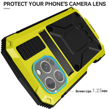 For iPhone 16 Pro R-JUST Life Waterproof Dustproof Shockproof Phone Case(Yellow) by R-JUST