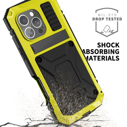 For iPhone 16 Pro R-JUST Life Waterproof Dustproof Shockproof Phone Case(Yellow) by R-JUST