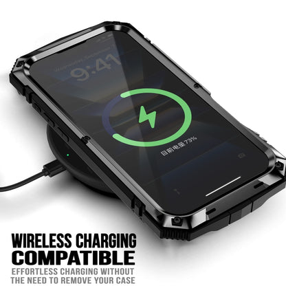 For iPhone 16 Plus R-JUST Life Waterproof Dustproof Shockproof Phone Case(Black) by R-JUST