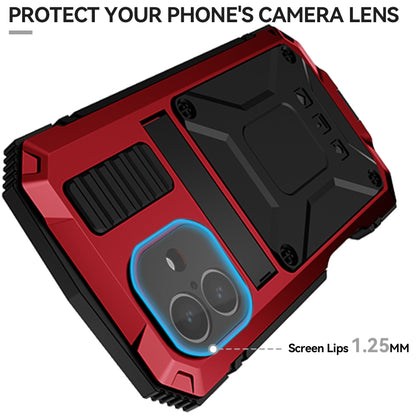 For iPhone 16 Plus R-JUST Life Waterproof Dustproof Shockproof Phone Case(Red) by R-JUST