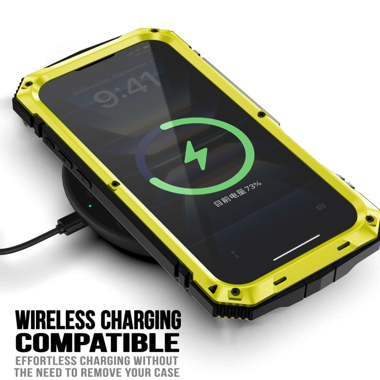 For iPhone 16 Plus R-JUST Life Waterproof Dustproof Shockproof Phone Case(Yellow) by R-JUST