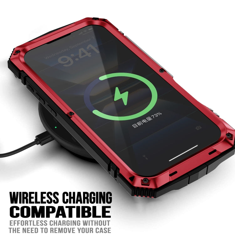 For iPhone 16 R-JUST Life Waterproof Dustproof Shockproof Phone Case(Red) by R-JUST