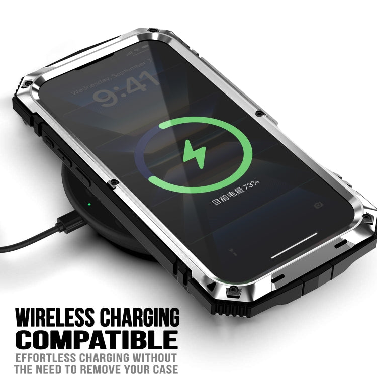 For iPhone 16 R-JUST Life Waterproof Dustproof Shockproof Phone Case(Silver) by R-JUST