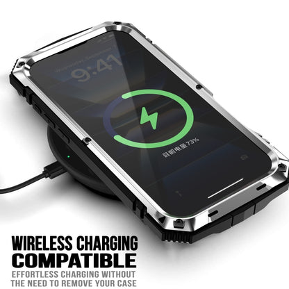 For iPhone 16 R-JUST Life Waterproof Dustproof Shockproof Phone Case(Silver) by R-JUST