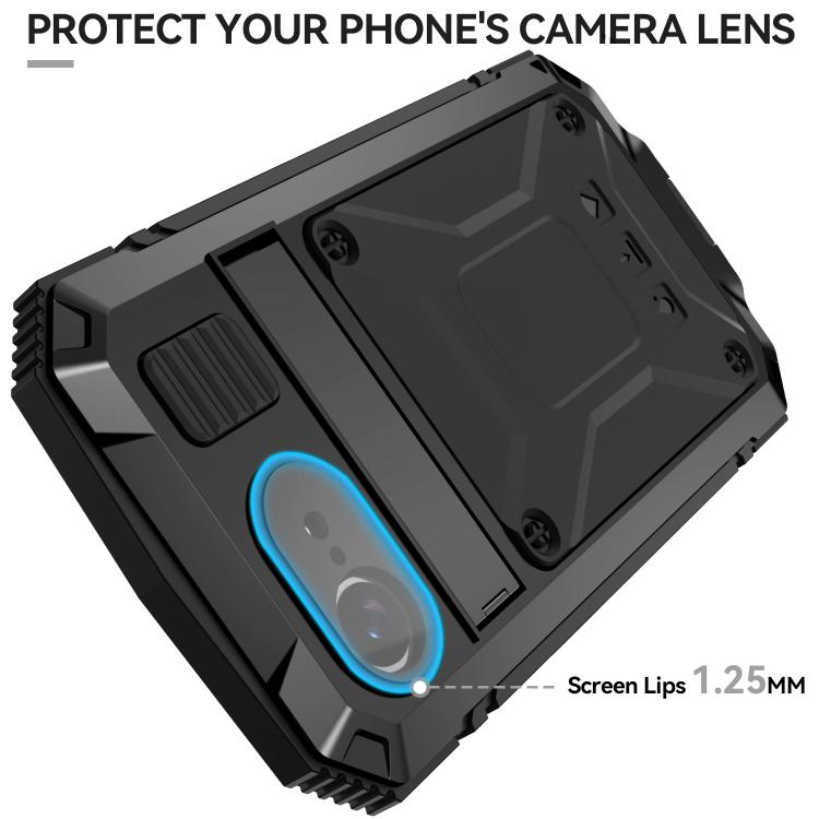 For iPhone 16e R-JUST Life Waterproof Dustproof Shockproof Phone Case(Black) by R-JUST