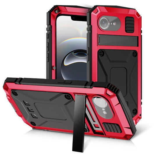 For iPhone 16e R-JUST Life Waterproof Dustproof Shockproof Phone Case(Red) by R-JUST