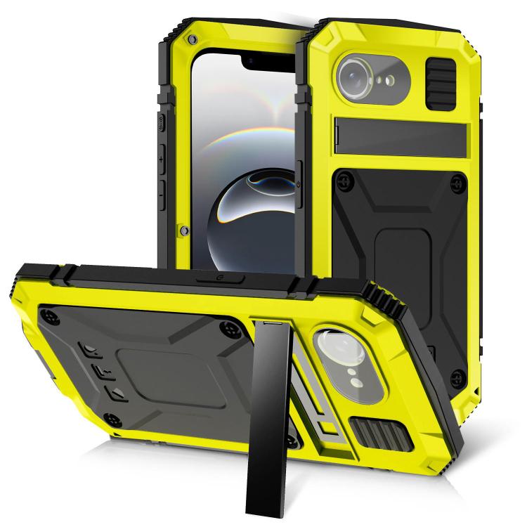 For iPhone 16e R-JUST Life Waterproof Dustproof Shockproof Phone Case(Yellow) by R-JUST