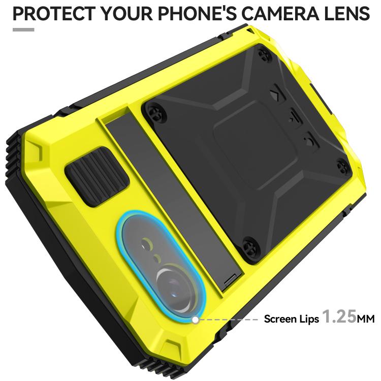 For iPhone 16e R-JUST Life Waterproof Dustproof Shockproof Phone Case(Yellow) by R-JUST