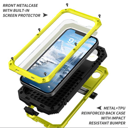 For iPhone 16e R-JUST Life Waterproof Dustproof Shockproof Phone Case(Yellow) by R-JUST