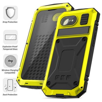 For iPhone 16e R-JUST Life Waterproof Dustproof Shockproof Phone Case(Yellow) by R-JUST
