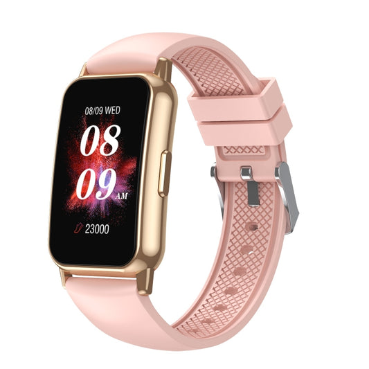 CY22 1.47 inch Silicone Strap IP67 Waterproof Smart Watch, Support Heart Rate / Blood Pressure(Pink) by bashfashion