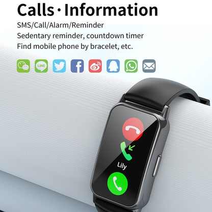 CY22 1.47 inch Silicone Strap IP67 Waterproof Smart Watch, Support Heart Rate / Blood Pressure(Black) by bashfashion