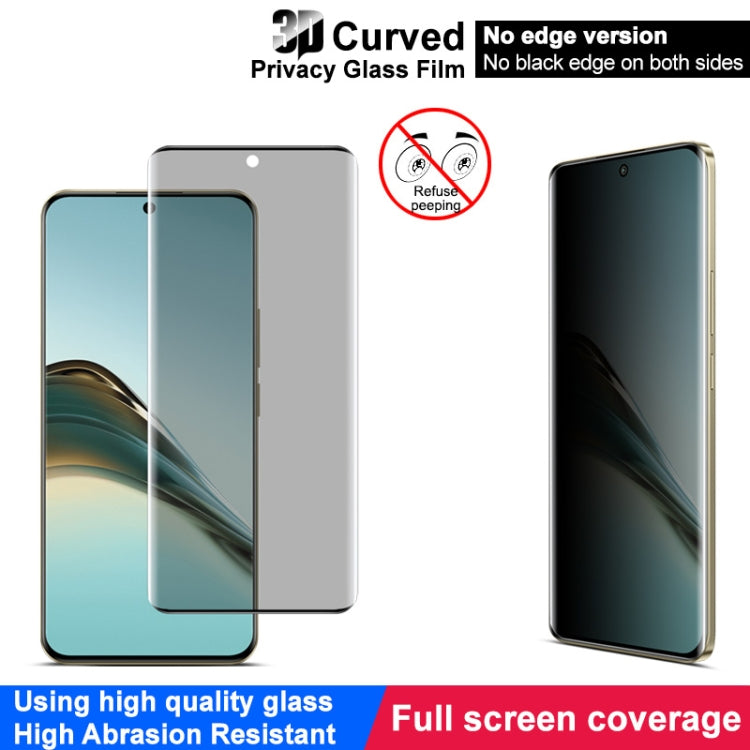 For Realme 13 Pro 5G Global imak No Edge Version 3D Curved Privacy Full Screen Tempered Glass Film by imak