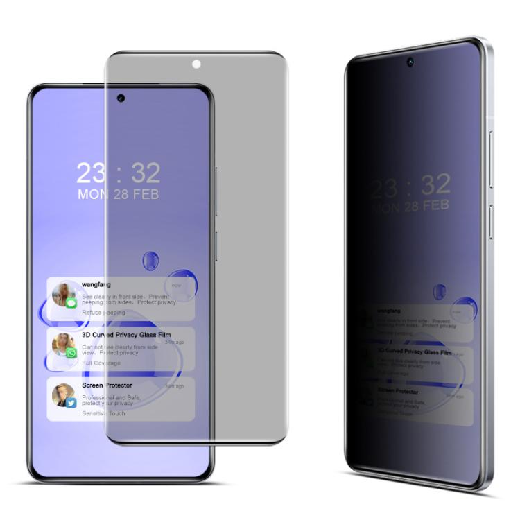 For Realme GT7 Pro Racing imak No Edge Version 3D Curved Privacy Full Screen Tempered Glass Film by imak