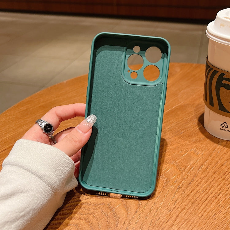 For iPhone 16e Solid Color Liquid Silicone MagSafe Magnetic Phone Case(Dark Green) by bashfashion