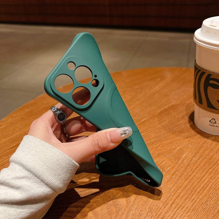 For iPhone 16e Solid Color Liquid Silicone MagSafe Magnetic Phone Case(Yuanfeng Blue) by bashfashion