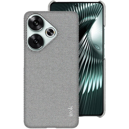 For Xiaomi Poco F6 5G imak Ruiyi Series Cloth Texture PU + PC Phone Case(Light Grey) by imak