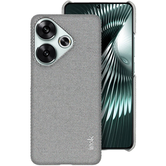 For Xiaomi Poco F6 5G imak Ruiyi Series Cloth Texture PU + PC Phone Case(Light Grey) by imak