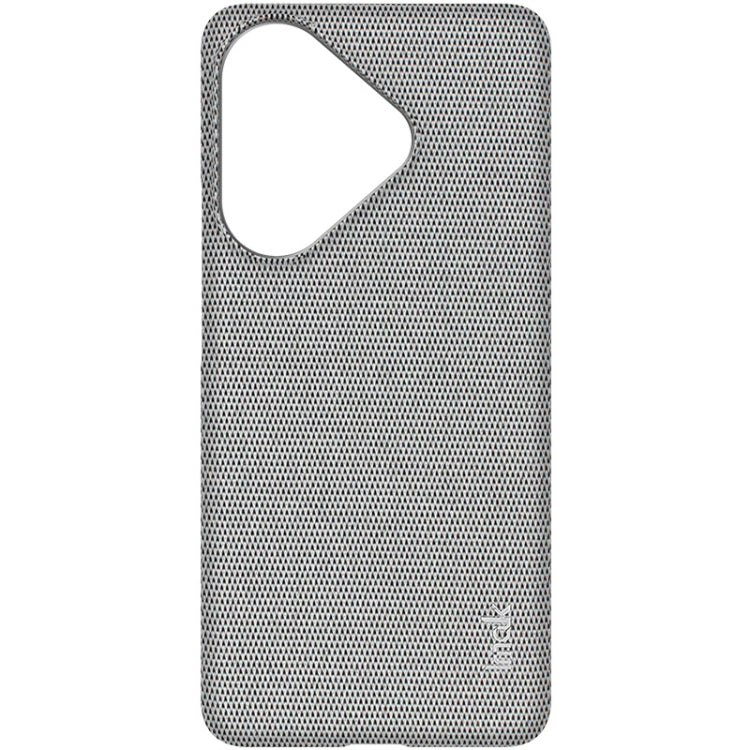 For Xiaomi Poco F6 5G imak Ruiyi Series Cloth Texture PU + PC Phone Case(Light Grey) by imak