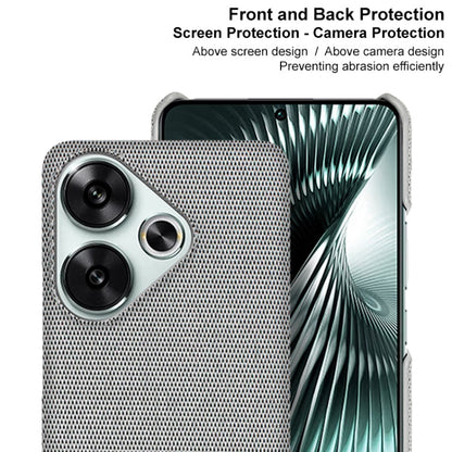 For Xiaomi Poco F6 5G imak Ruiyi Series Cloth Texture PU + PC Phone Case(Light Grey) by imak