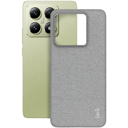 For Xiaomi 14T imak Ruiyi Series Cloth Texture PU + PC Phone Case(Light Grey) by imak