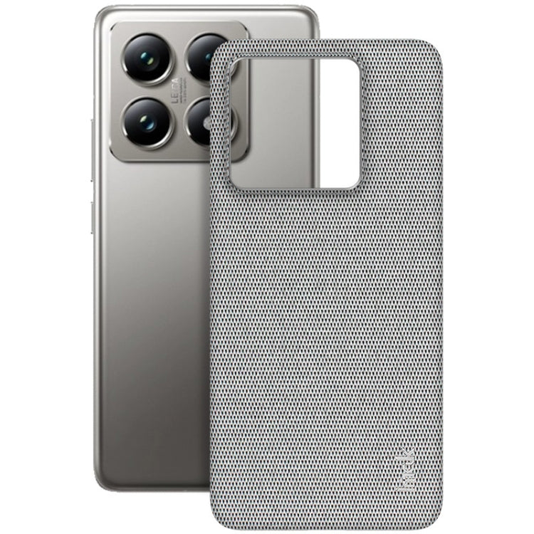 For Xiaomi 14T Pro imak Ruiyi Series Cloth Texture PU + PC Phone Case(Light Grey) by imak