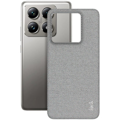 For Xiaomi 14T Pro imak Ruiyi Series Cloth Texture PU + PC Phone Case(Light Grey) by imak