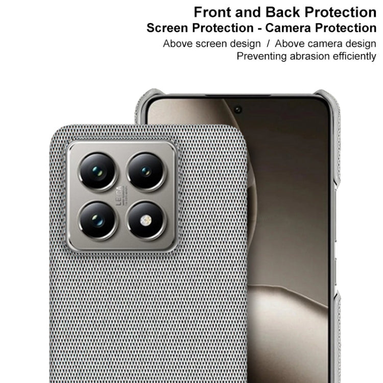 For Xiaomi 14T Pro imak Ruiyi Series Cloth Texture PU + PC Phone Case(Light Grey) by imak
