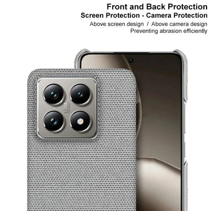 For Xiaomi 14T Pro imak Ruiyi Series Cloth Texture PU + PC Phone Case(Light Grey) by imak