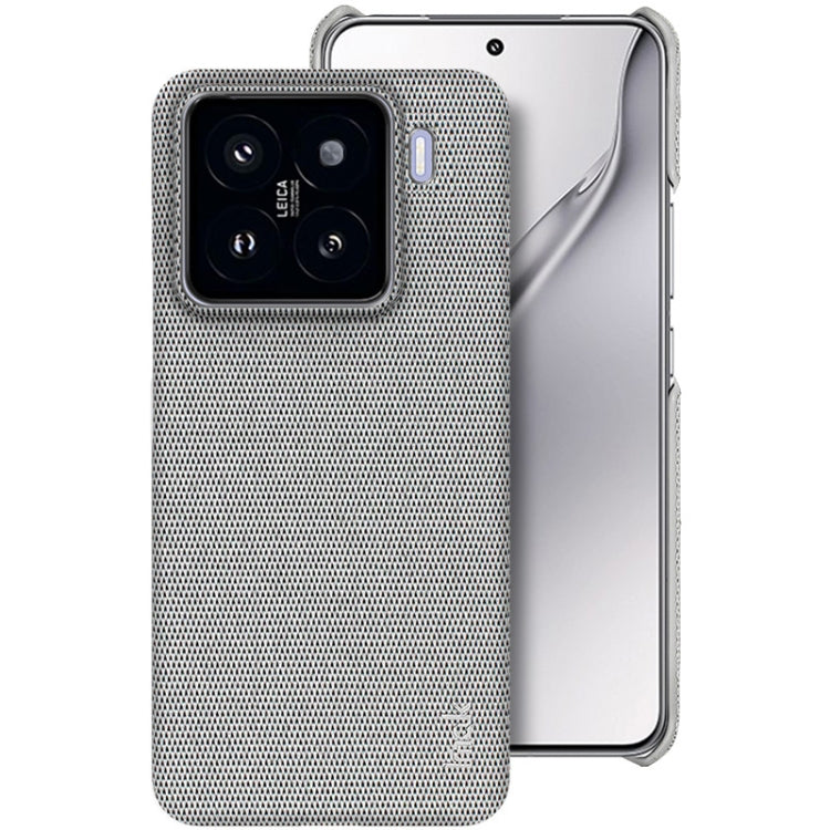 For Xiaomi 15 imak Ruiyi Series Cloth Texture PU + PC Phone Case(Light Grey) by imak