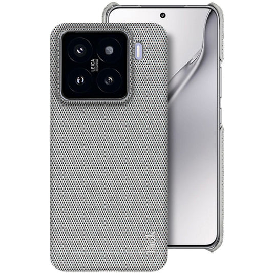 For Xiaomi 15 imak Ruiyi Series Cloth Texture PU + PC Phone Case(Light Grey) by imak