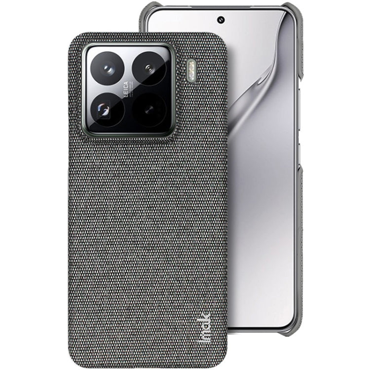 For Xiaomi 15 Pro imak Ruiyi Series Cloth Texture PU + PC Phone Case(Dark Grey) by imak