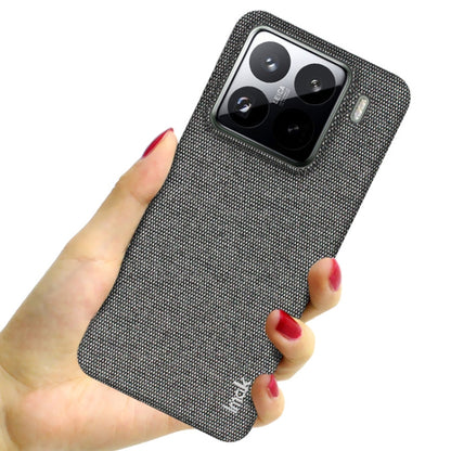 For Xiaomi 15 Pro imak Ruiyi Series Cloth Texture PU + PC Phone Case(Dark Grey) by imak