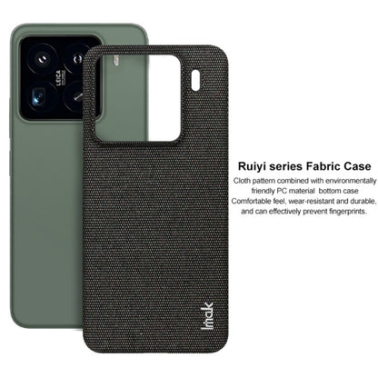 For Xiaomi 15 Pro imak Ruiyi Series Cloth Texture PU + PC Phone Case(Dark Grey) by imak
