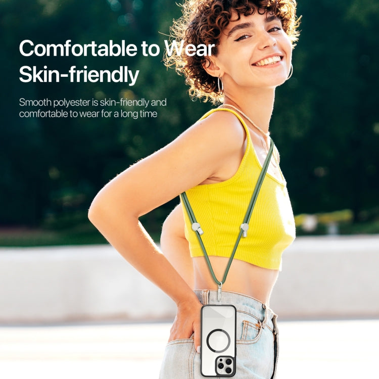 DUX DUCIS Plaz Crossbody Neck Strap Anti-lost Phone Lanyard(Army Green) by DUX DUCIS