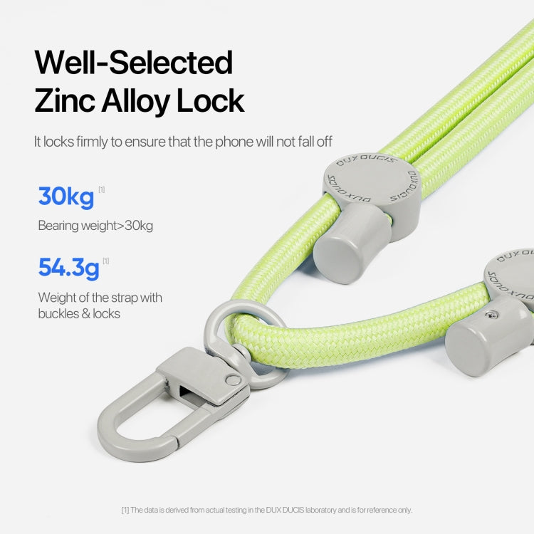 DUX DUCIS Plaz Crossbody Neck Strap Anti-lost Phone Lanyard(Green Yellow) by DUX DUCIS