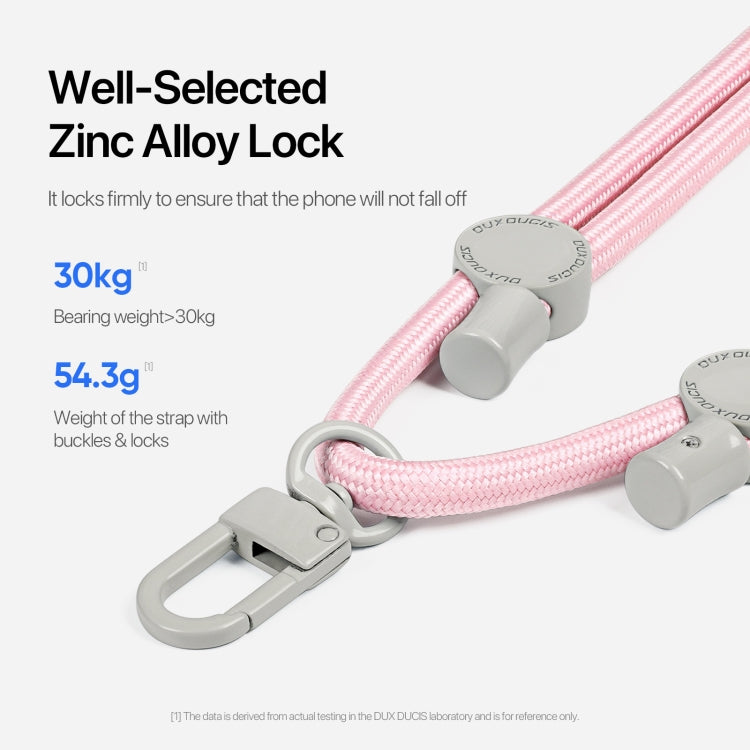 DUX DUCIS Plaz Crossbody Neck Strap Anti-lost Phone Lanyard(Light Pink) by DUX DUCIS
