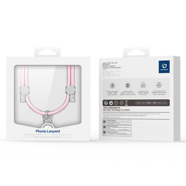 DUX DUCIS Plaz Crossbody Neck Strap Anti-lost Phone Lanyard(Light Pink) by DUX DUCIS