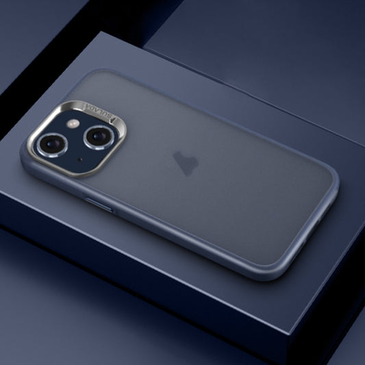 For iPhone 15 SULADA Skin Feel Matte Shockproof Phone Case(Blue) by SULADA